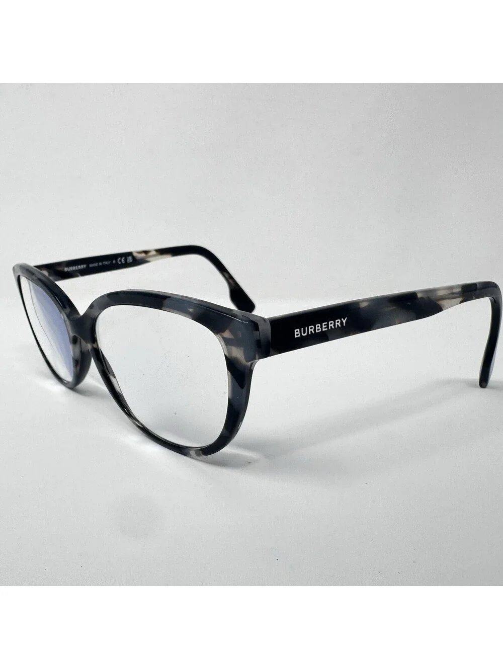 Burberry Esme BE2357 3983 Top Check Grey Havana Eyeglass Frames Only 54-16-140